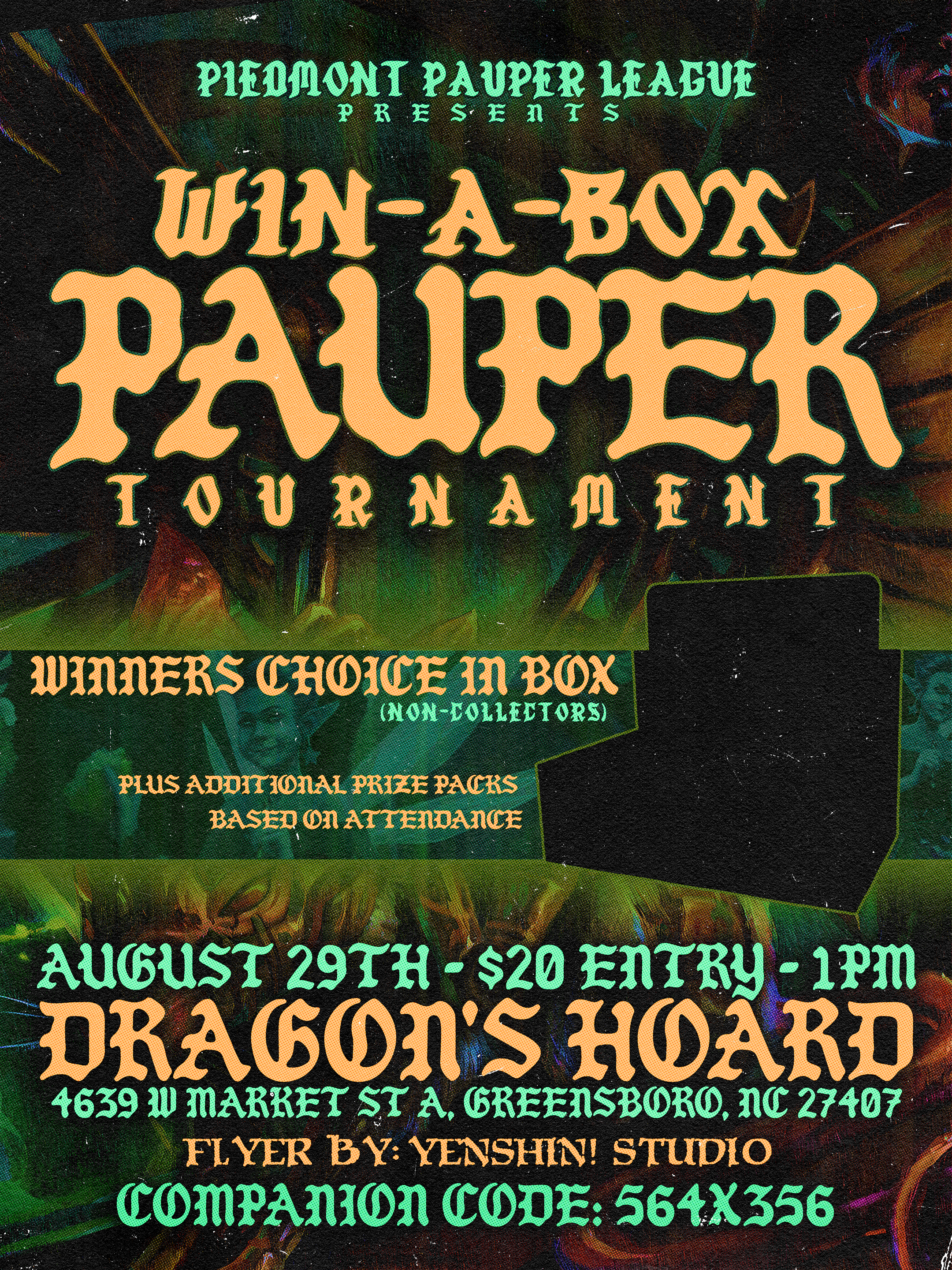 Win a Box Event Promo Poster